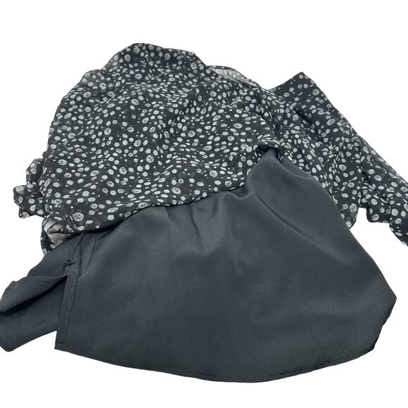 Coldwater Creek Blouse XS Tunic Long Sheer Sleeve Flowy Chiffon Career Travel - Picture 9 of 12